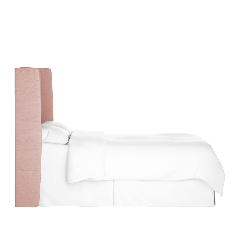 Blush Linen Wingback Headboard J143
