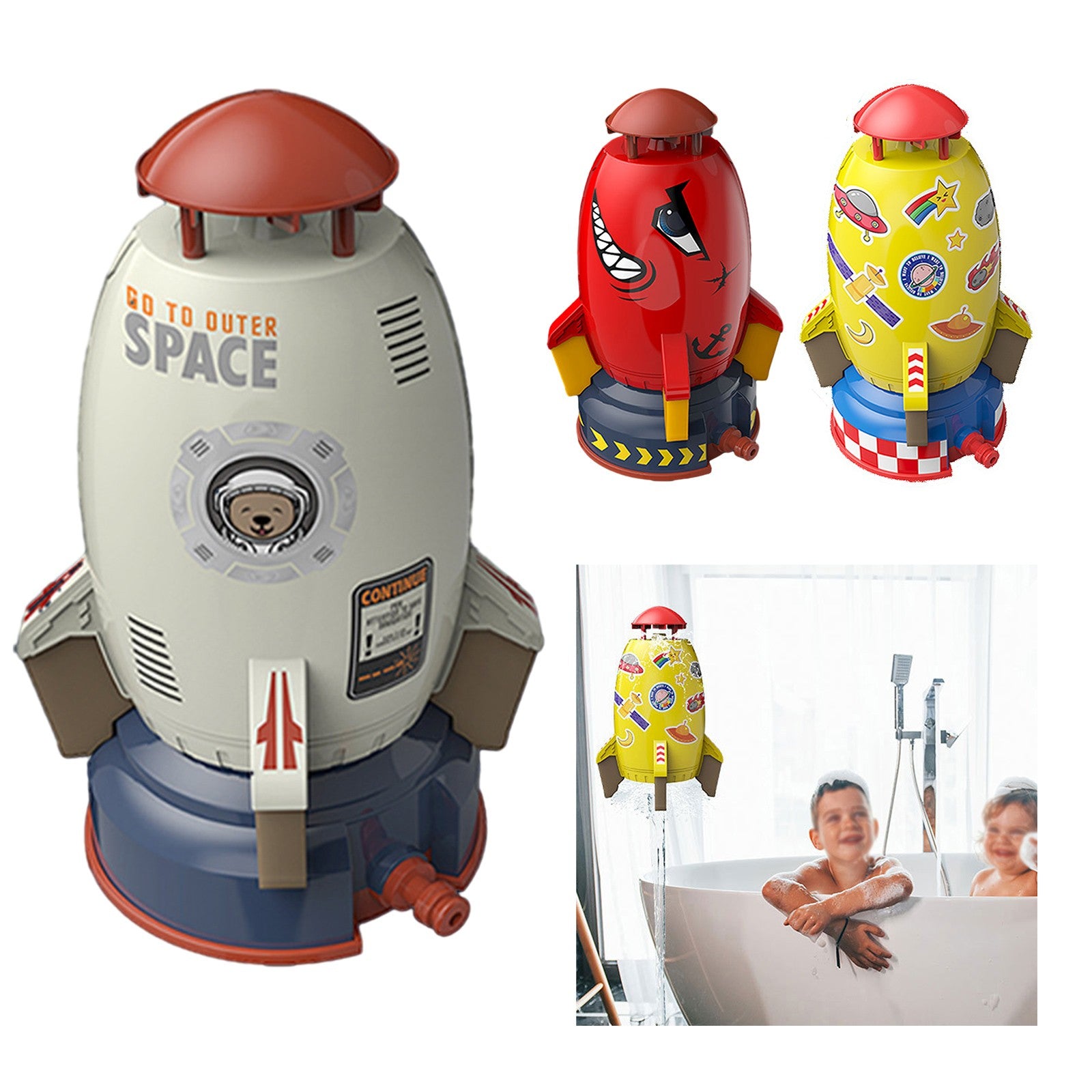 Rocket Launcher Toys Outdoor Water Pressure Lift Sprinkler Toy T977913