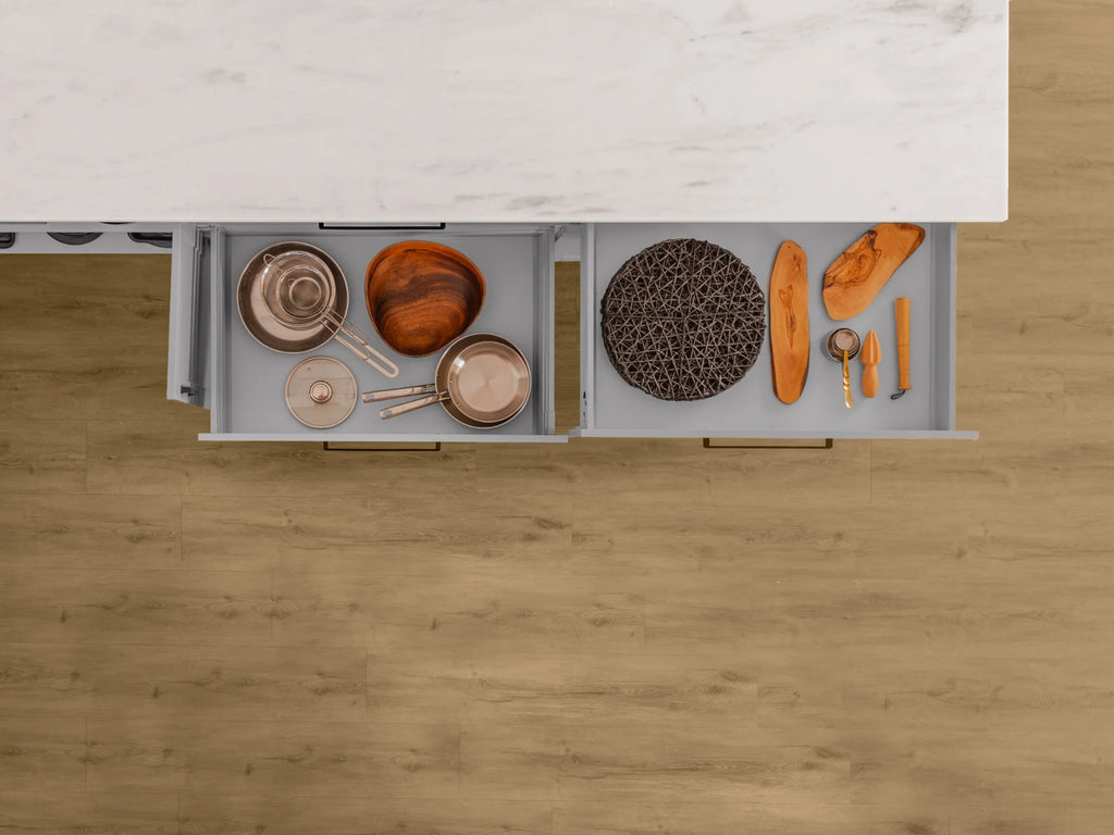 Natural Oak Stone Composite LVP Flooring 300 Sq ft H448