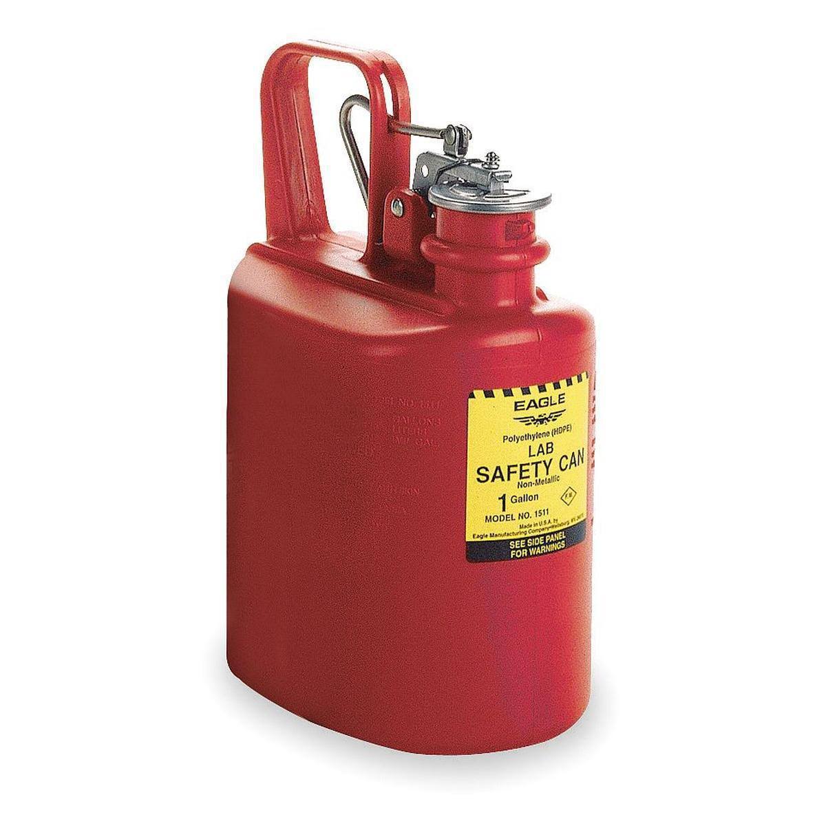 Red Polyethylene Laboratory Safety Can, 1 Gallon G114