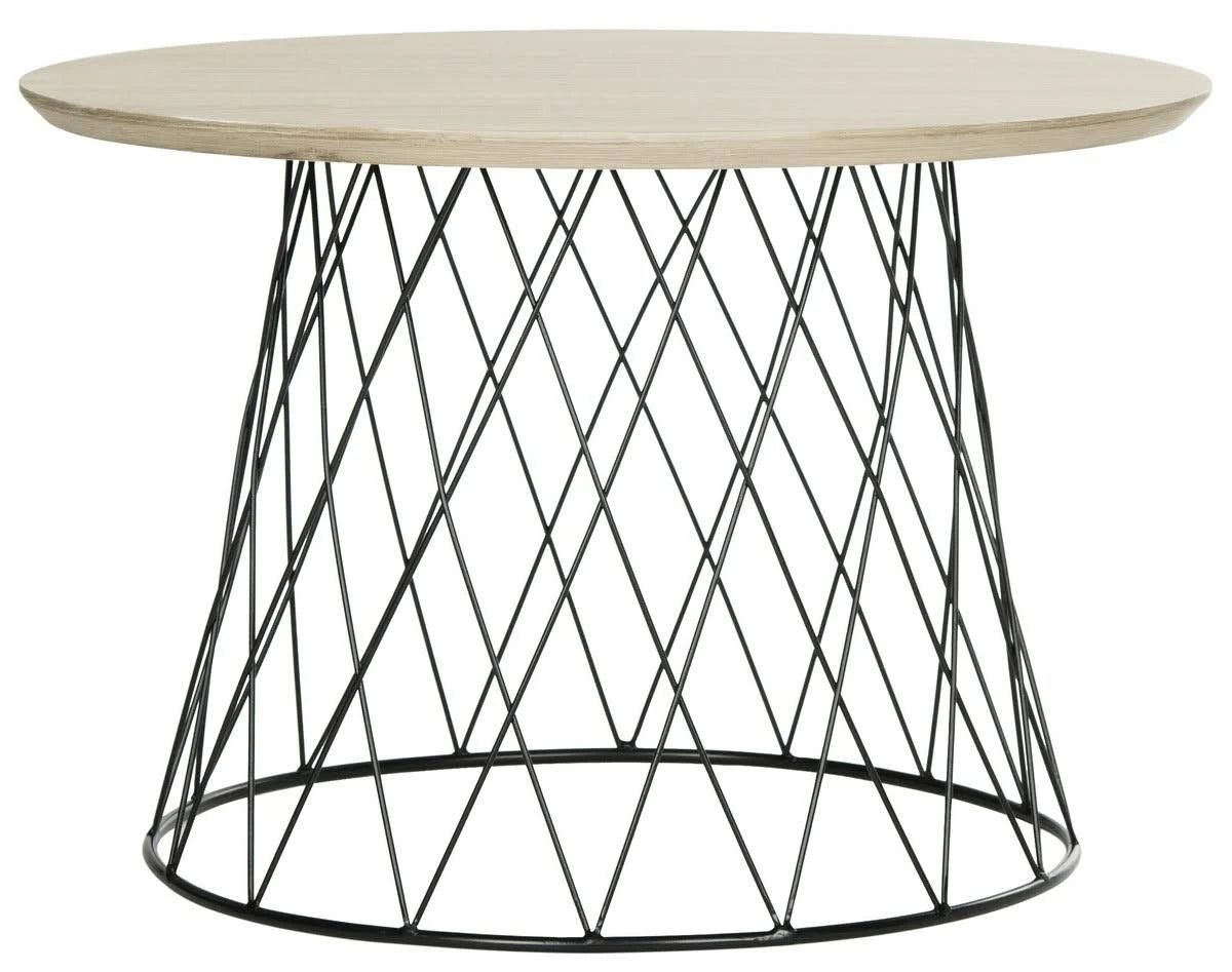 Light Grey Wood End Table F6175