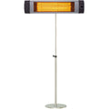 34.6 in. 1500-Watt Electric Carbon Infrared Heat Lamp with Remote Control in Silver I324166