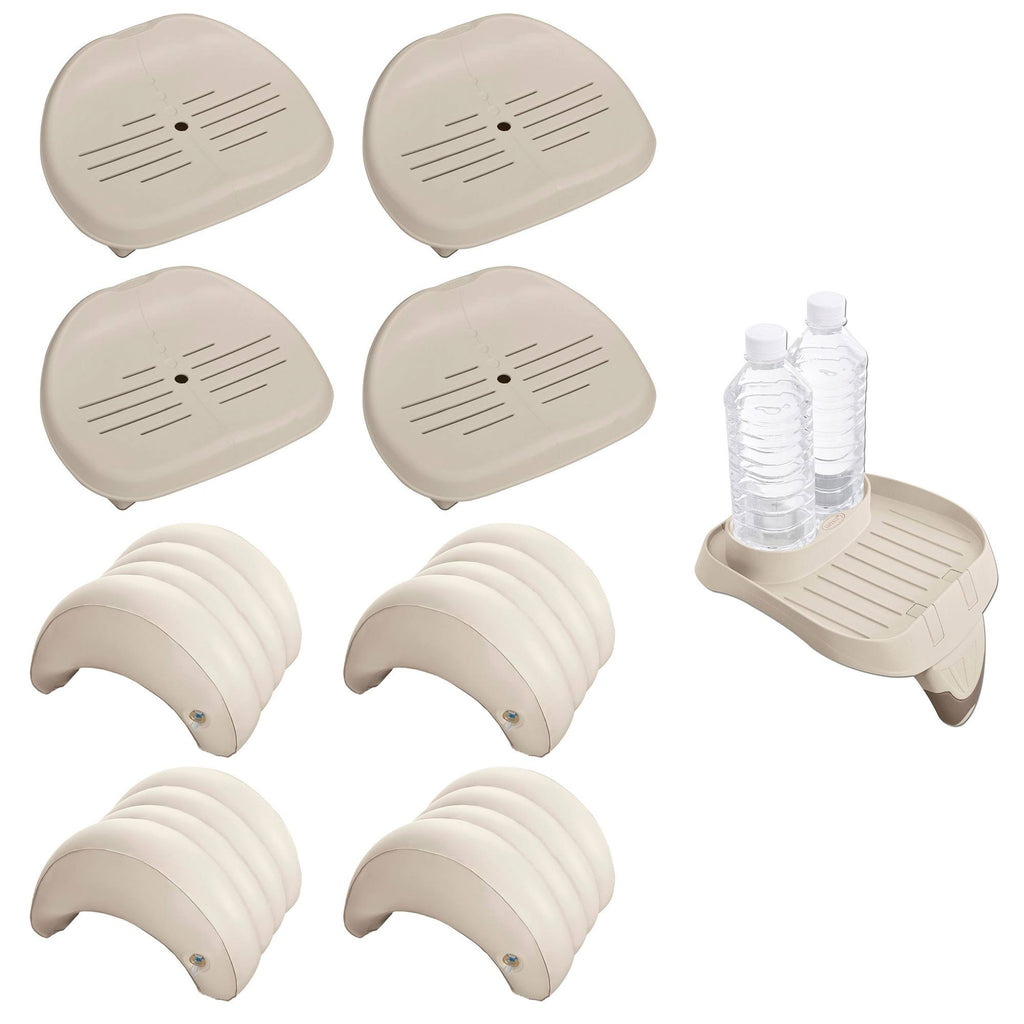 Inflatable Hottub Seat with Cup Holder and Head Rest B375