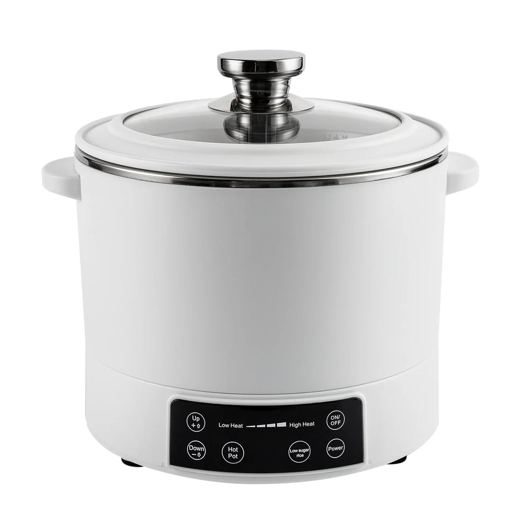 3L Stainless Steel Electric Hot Pot with Measuring Cup (White) V280265