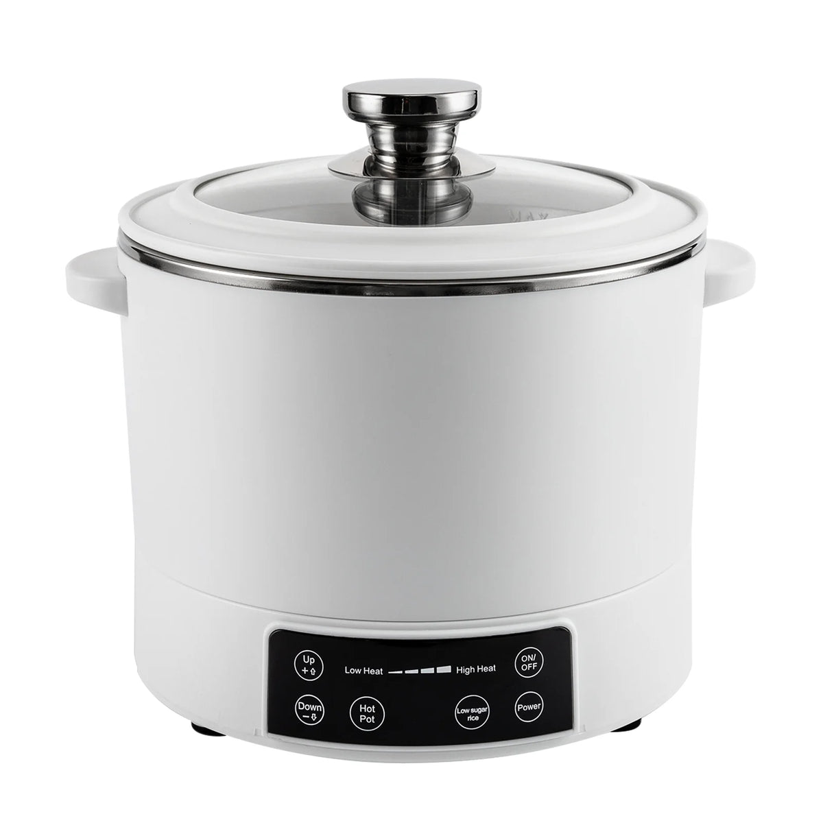 3L Stainless Steel Electric Hot Pot with Measuring Cup (White) V280265
