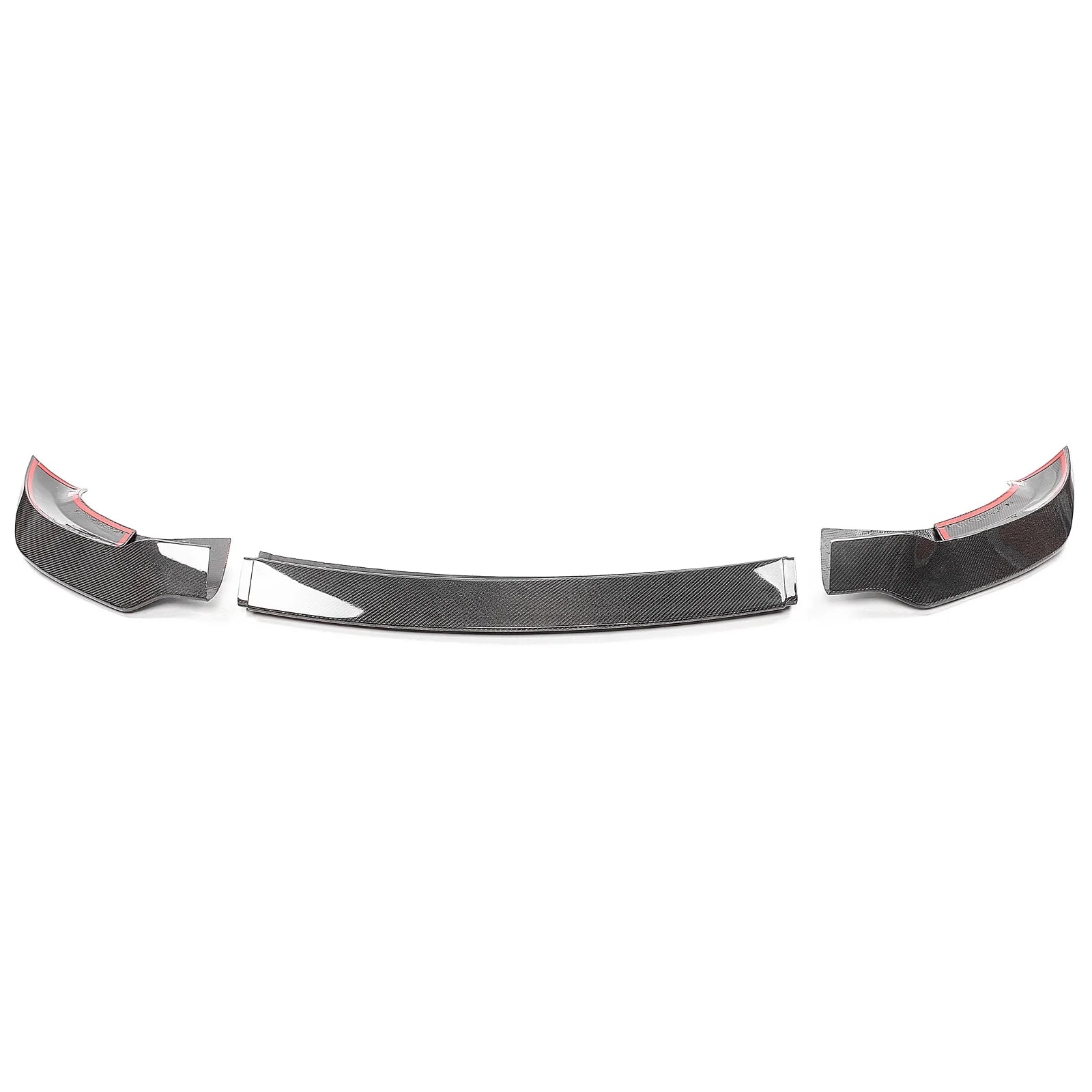 Gloss Black Real Carbon Fiber Front Lip Spoiler Splitter D289