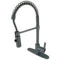 Polished Chrome Kitchen Faucet with Pull-Down Sprayer F5850