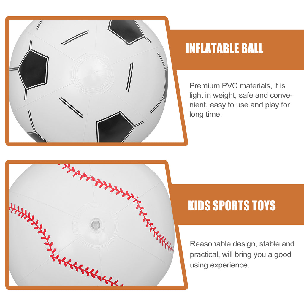 Inflatable Beach Ball Swimming Pool Balls Outdoor Playset Pvc Child E545036