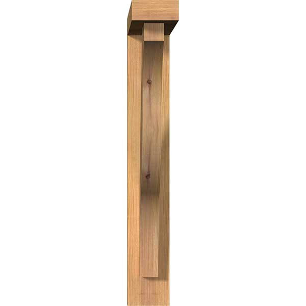 3 1/2x22W x 16x22D x 24x22H Smooth Bracket with Offset Brace, Western Red Cedar M985056
