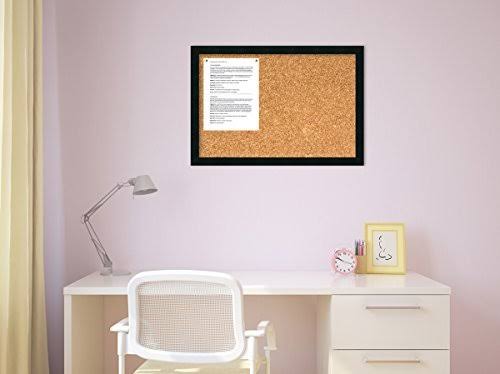 Black Framed Cork Board F210