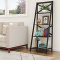 Gray 4 Shelf Ladder Bookshelf V90627
