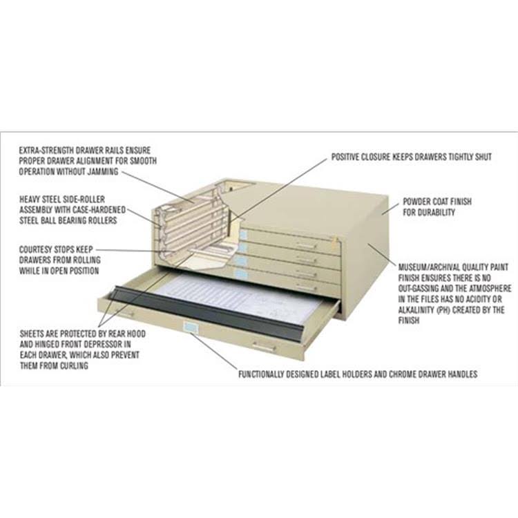 Gray Steel Plan File Base S37087
