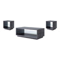 3-Piece Wood Coffee Table Set in Distressed Gray Y92102