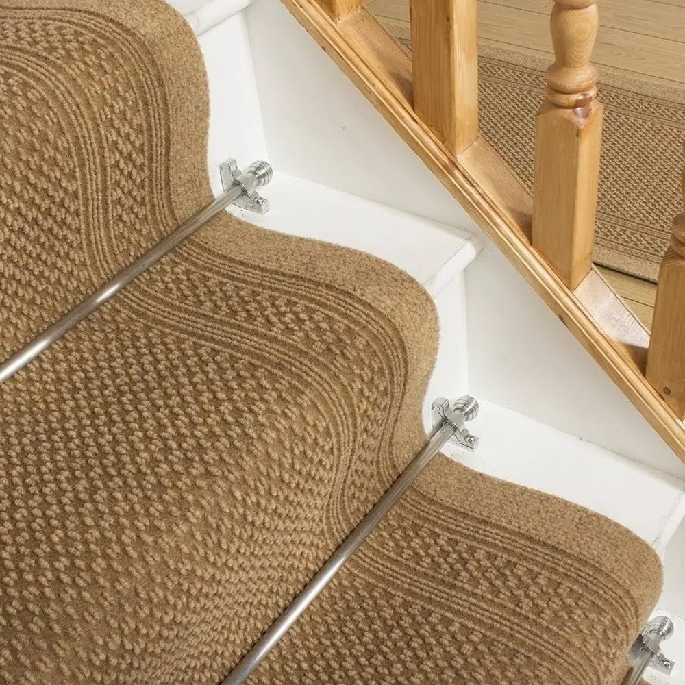 Aztec Beige Stair Carpet Runner 34 foot M5960