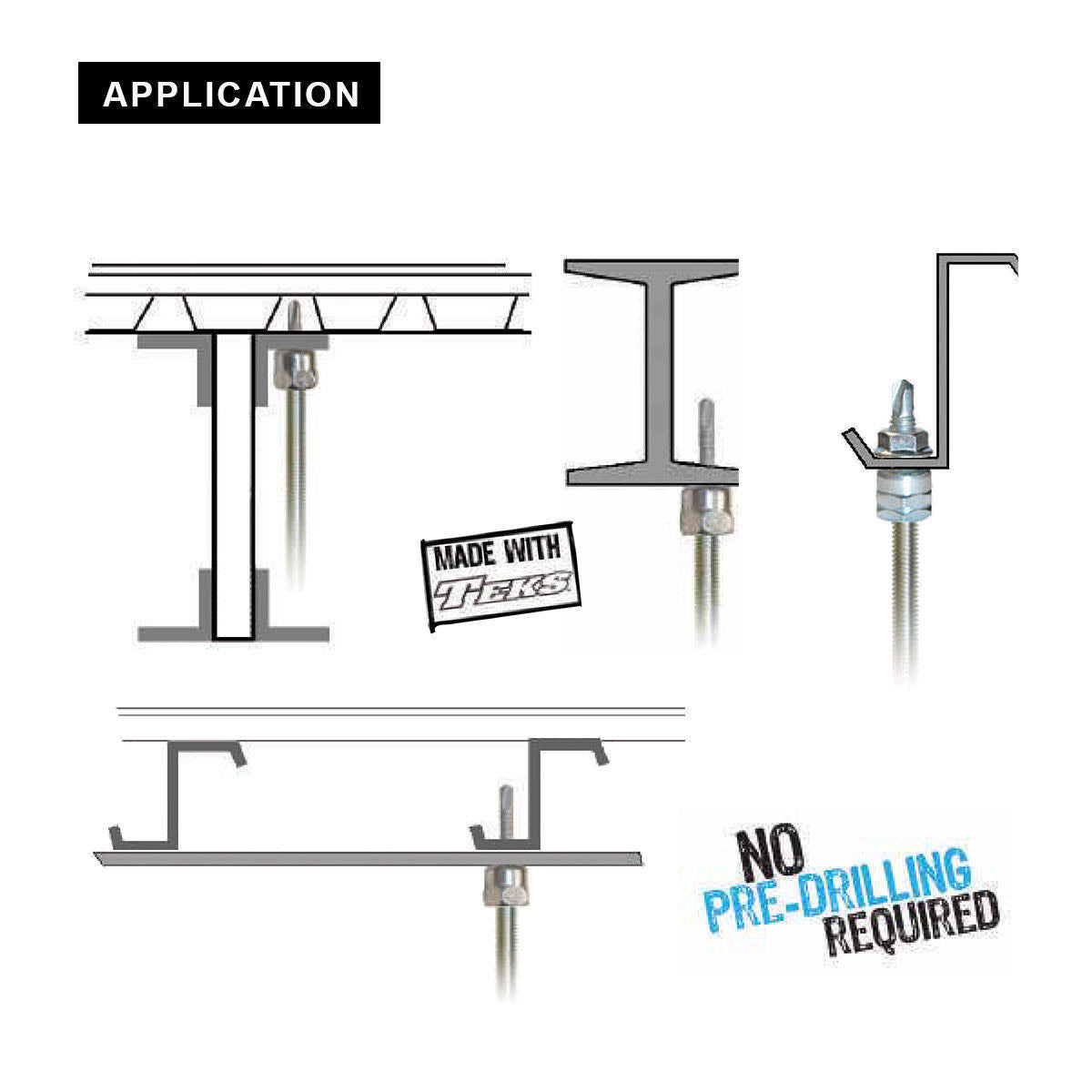 5/16-14 in. x 2-1/2 in. Vertical Rod Anchor Screw with 3/8 in. Threaded Rod Fitting for Concrete (2-Pack) U1417