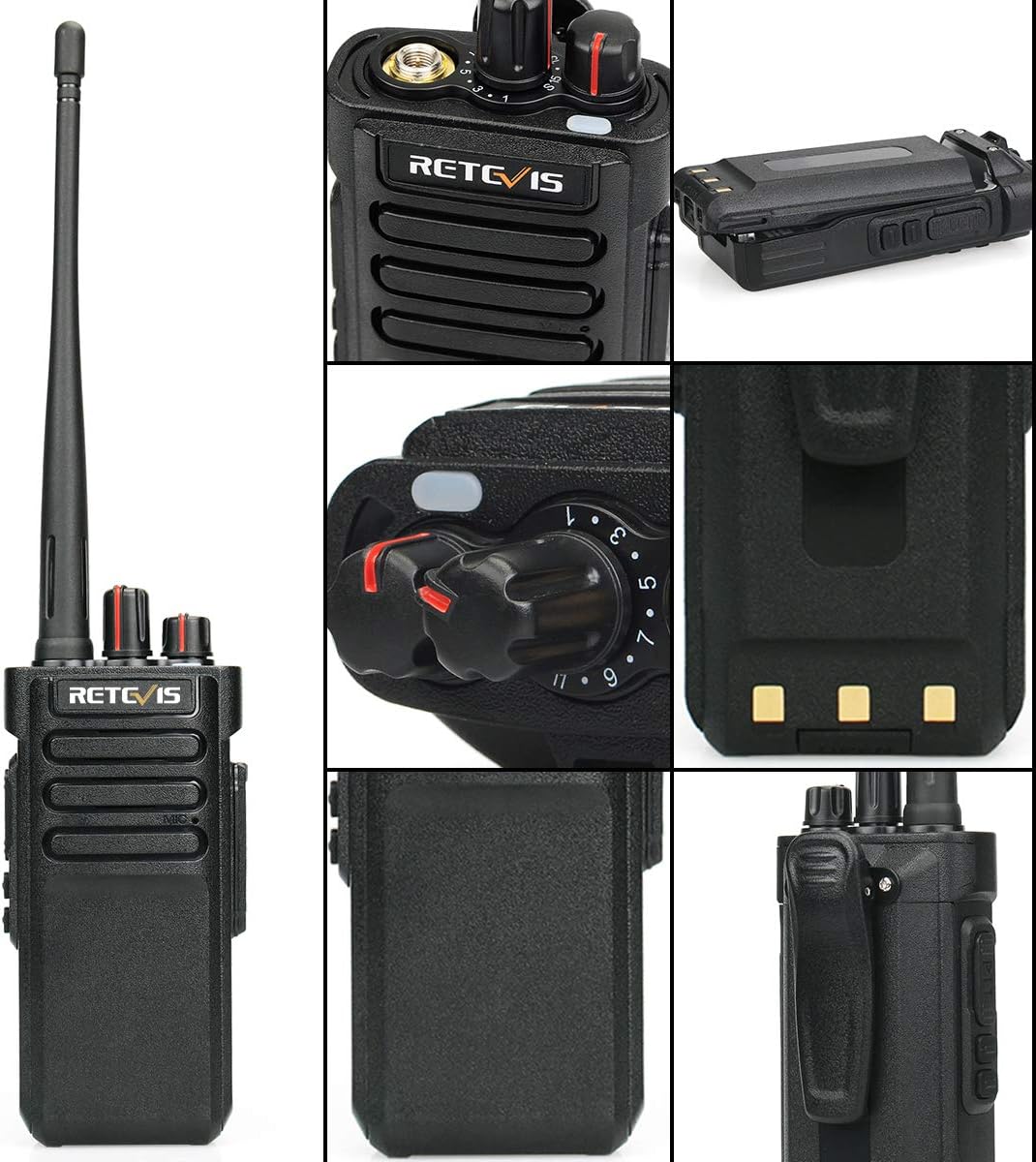 5 Pack Waterproof Two Way Radios V9710