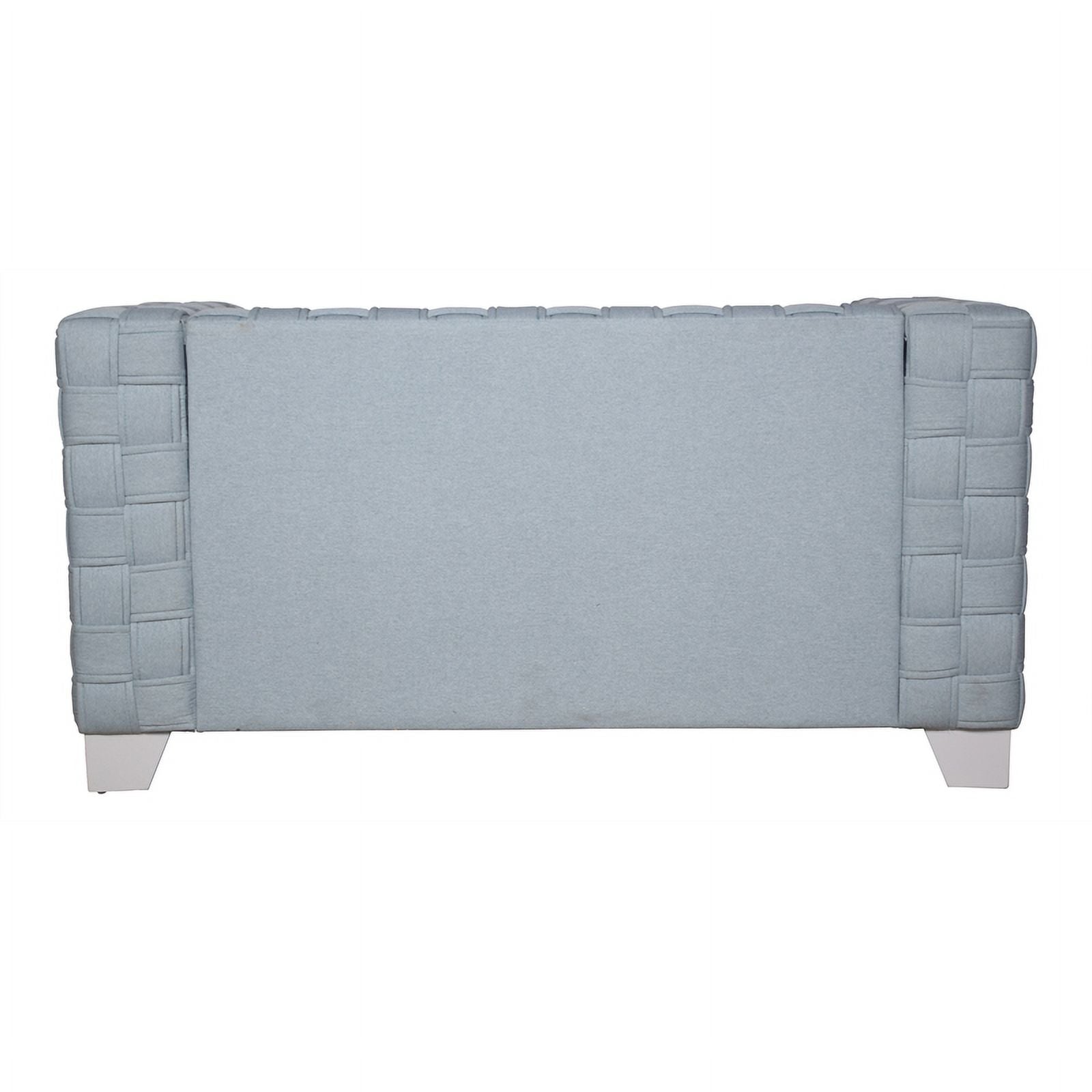 Light Teal Chenille Loveseat F460