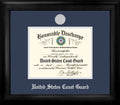 Silver Medallion Coast Guard Discharge Frame D95485