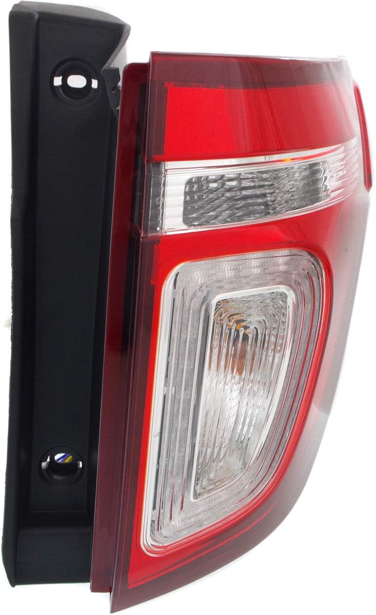 Tail Light Assembly for 2011-2015 Ford Explorer, Clear and Red Lens, Passenger Side X531943