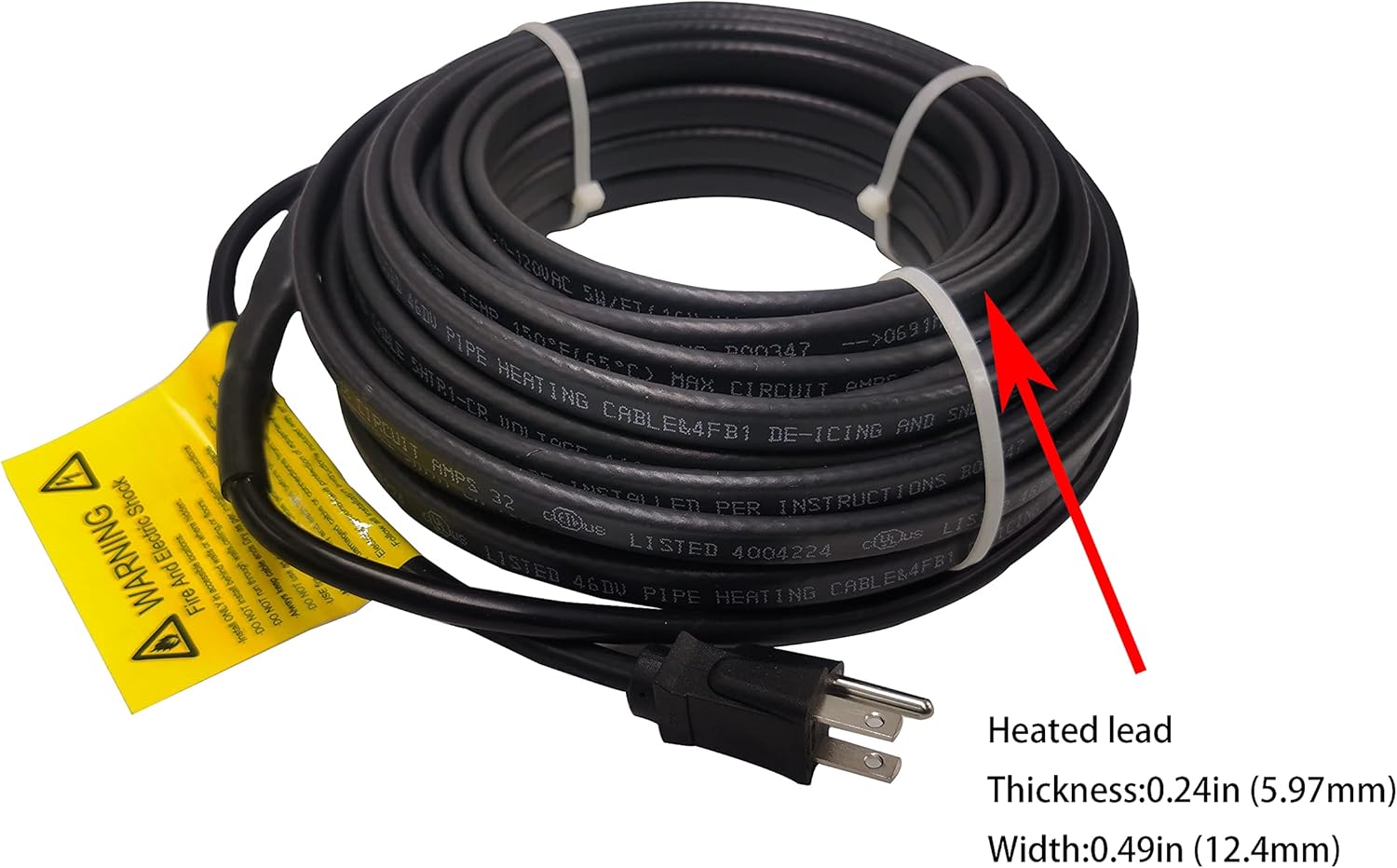 Self Regulating Heating Cable, 50-feet, 120V O539