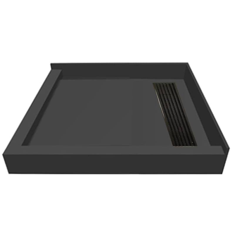 Double Threshold Shower Base with Tile Redi Drain Location: Left A416
