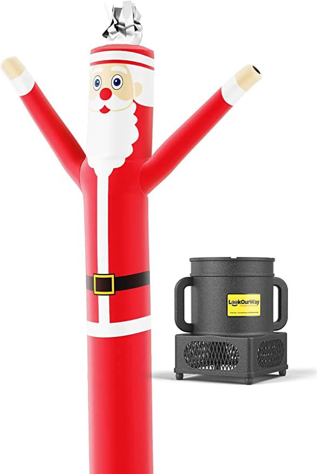 6-Feet Tall Inflatable Tube Christmas Air Dancers Set with Blower O3692