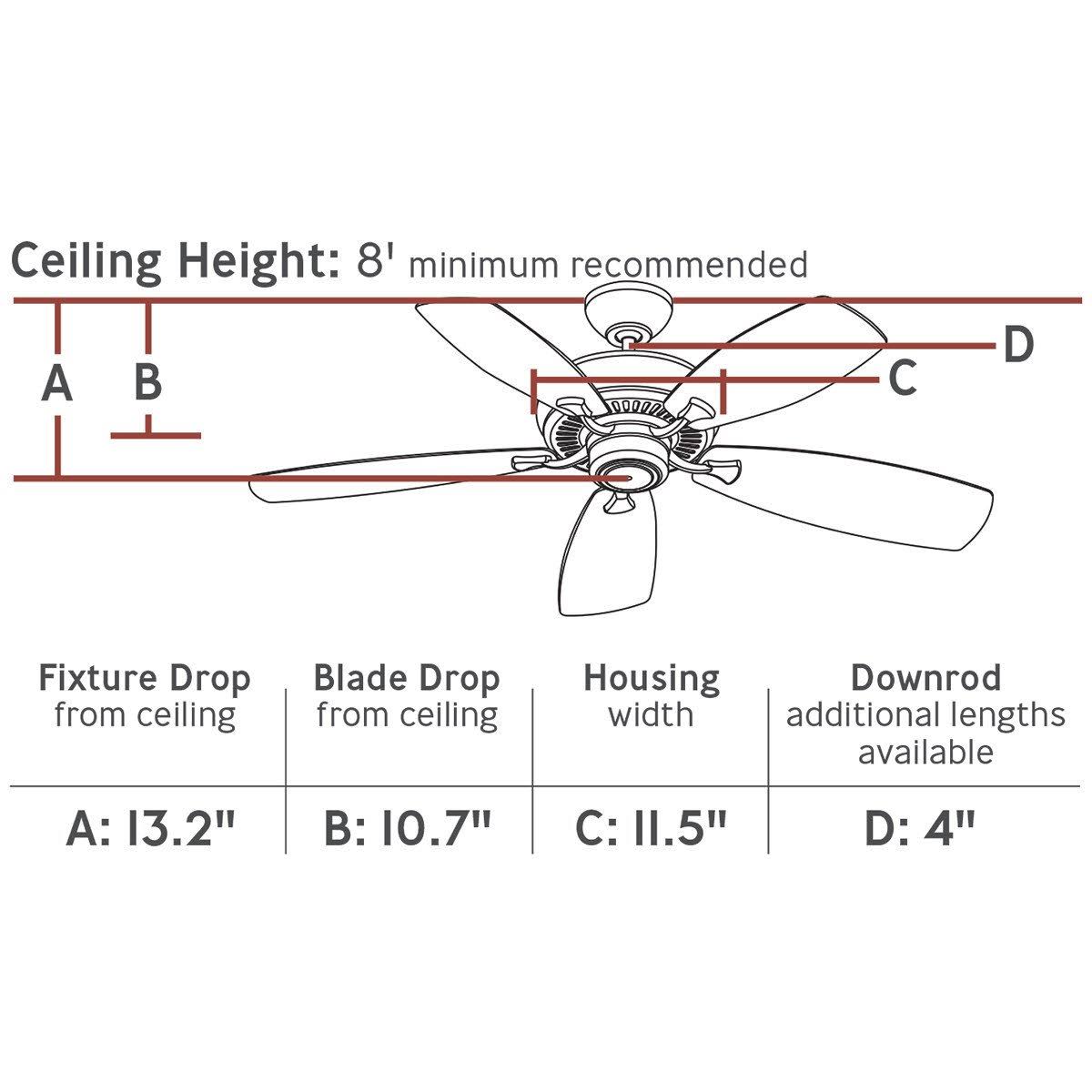 Brushed Pewter 52 Ceiling Fan H65340