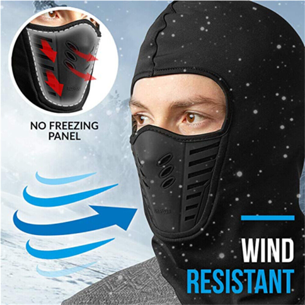 2x Men’s Cold Weather Balaclava Face Mask Winter Windproof Fleece Ski Mask U262