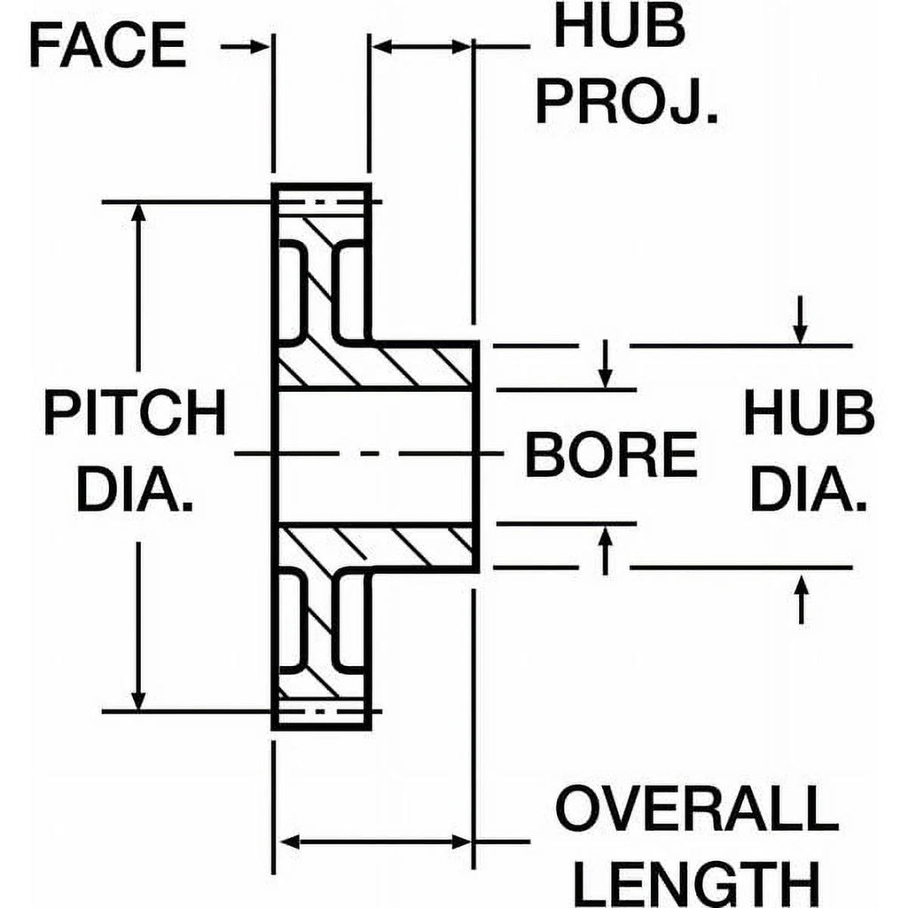 Spur Gear, 6 Pitch E1761