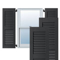 Black Louvered Shutters Pair U289