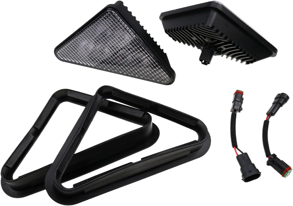 LED Headlight Kit with 2x Rubber Bezel Light Mount S3123