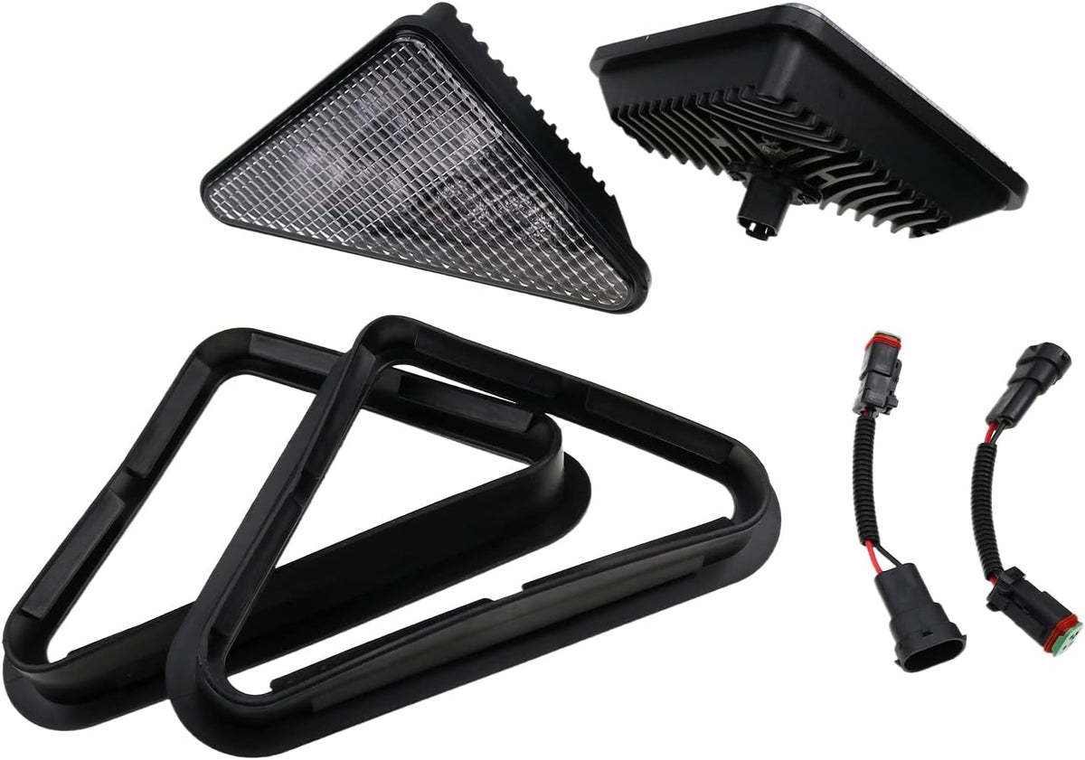 LED Headlight Kit with 2x Rubber Bezel Light Mount S3123