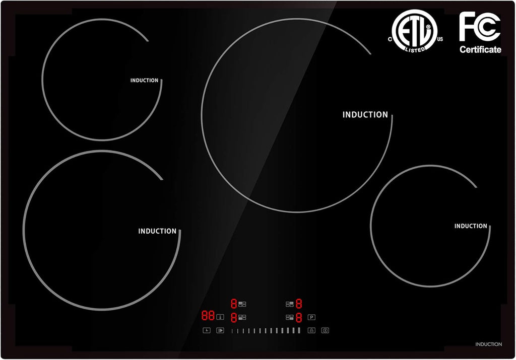 30 Inch 4 Burners Induction Cooktop with Timer D446