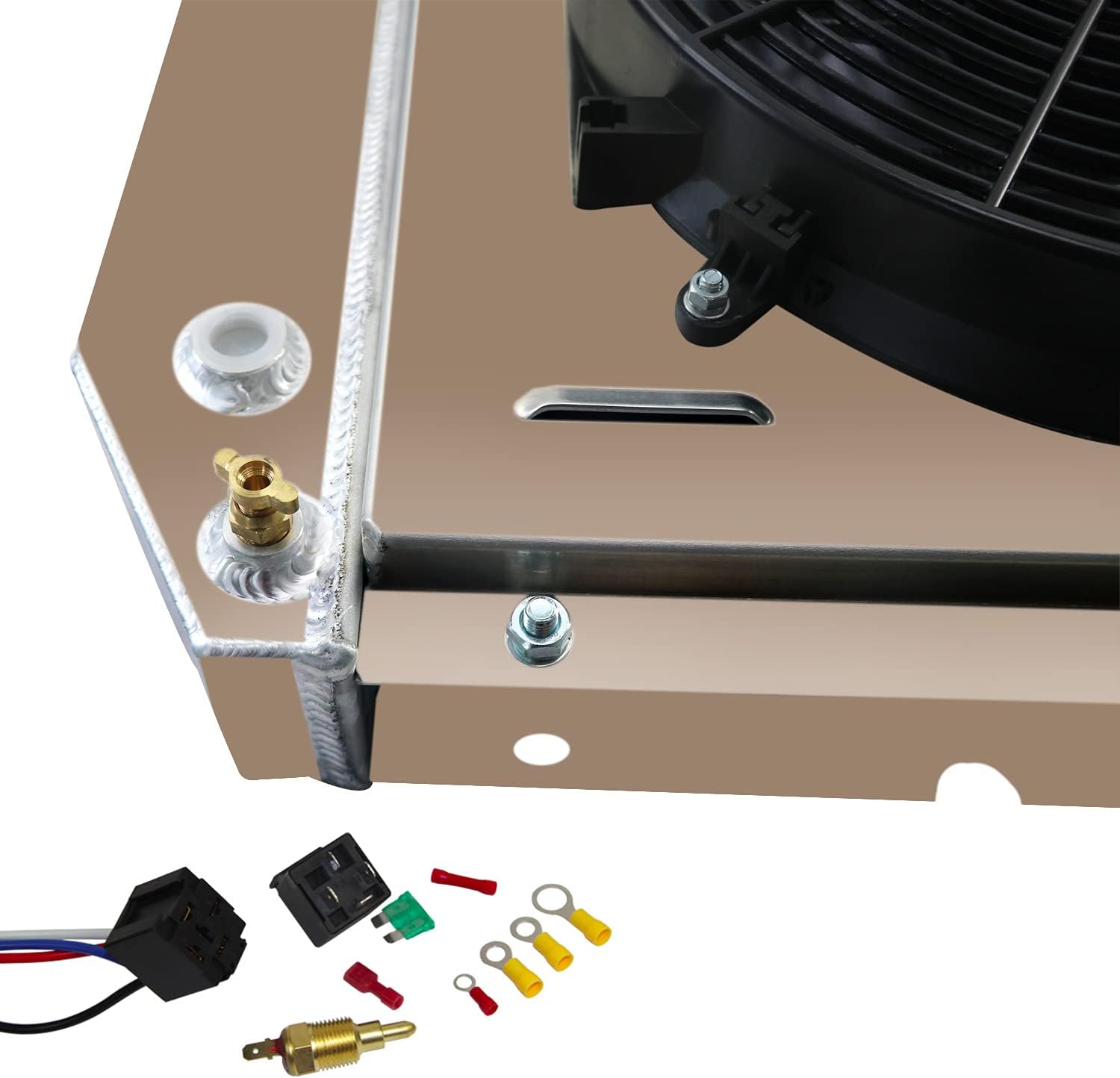 3 Row Radiator with Shroud Fan & Relay B917779
