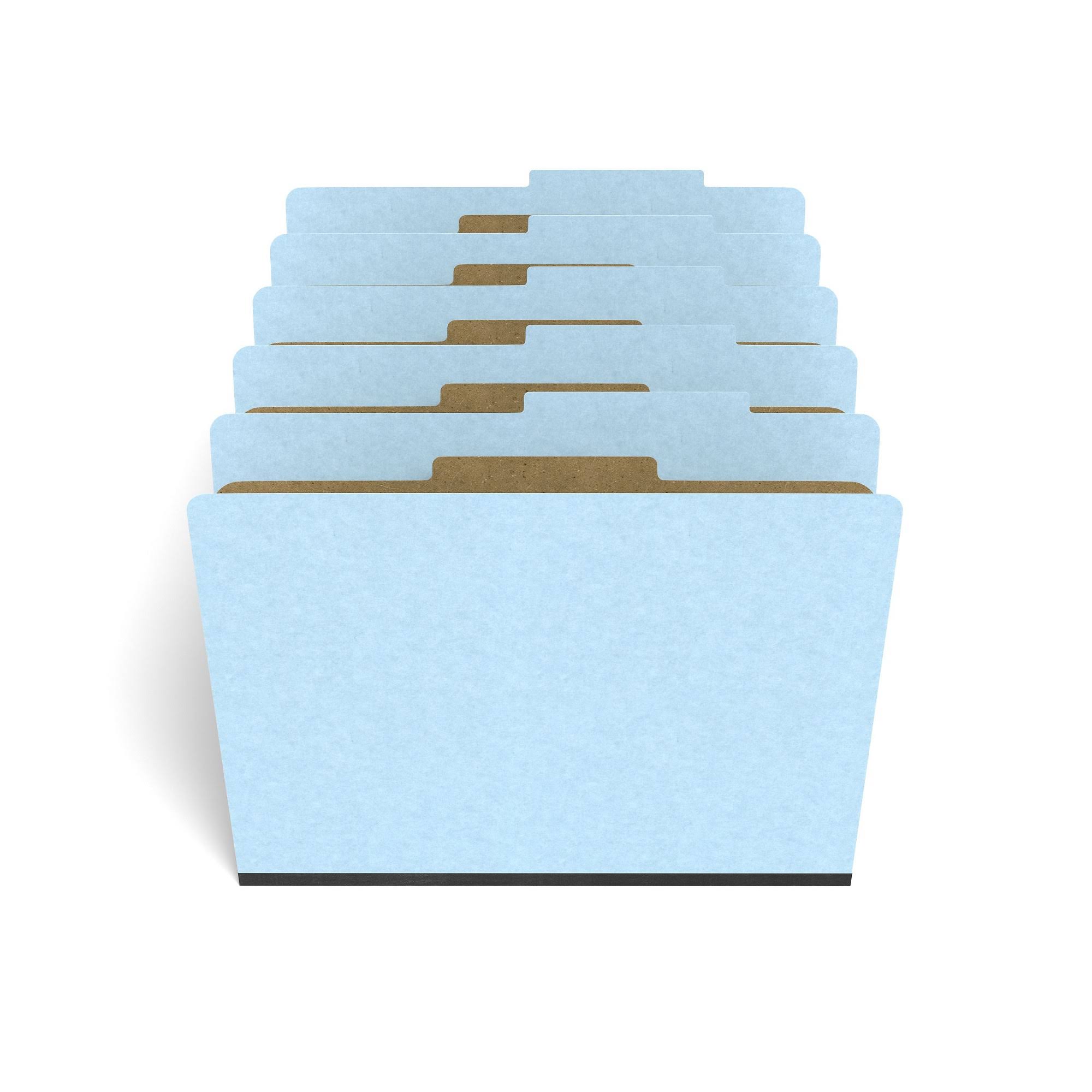 Light Blue Pressboard Classification Folder, Letter size, 20/Box X135575