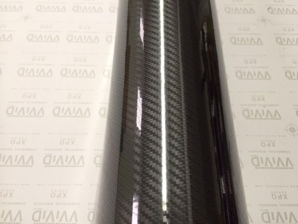 6ft x 5ft High Gloss Black Carbon Vinyl Wrap Film M641