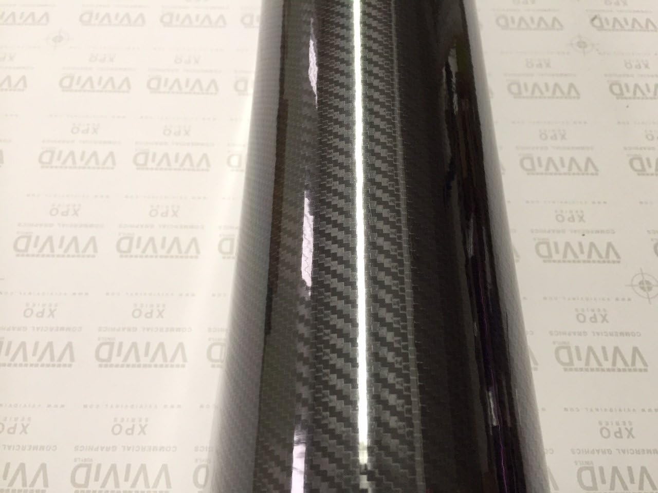 6ft x 5ft High Gloss Black Carbon Vinyl Wrap Film M641