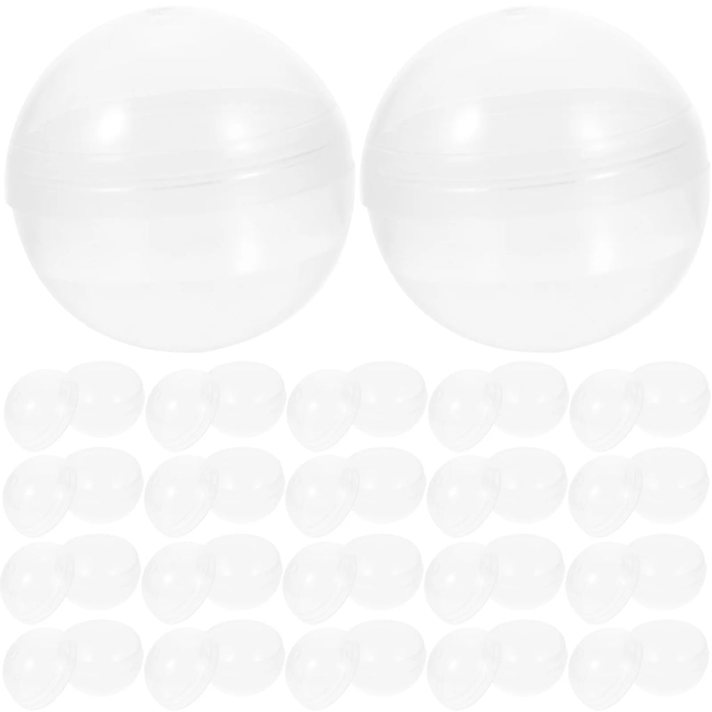 100pcs Clear Plastic Fillable Balls V747