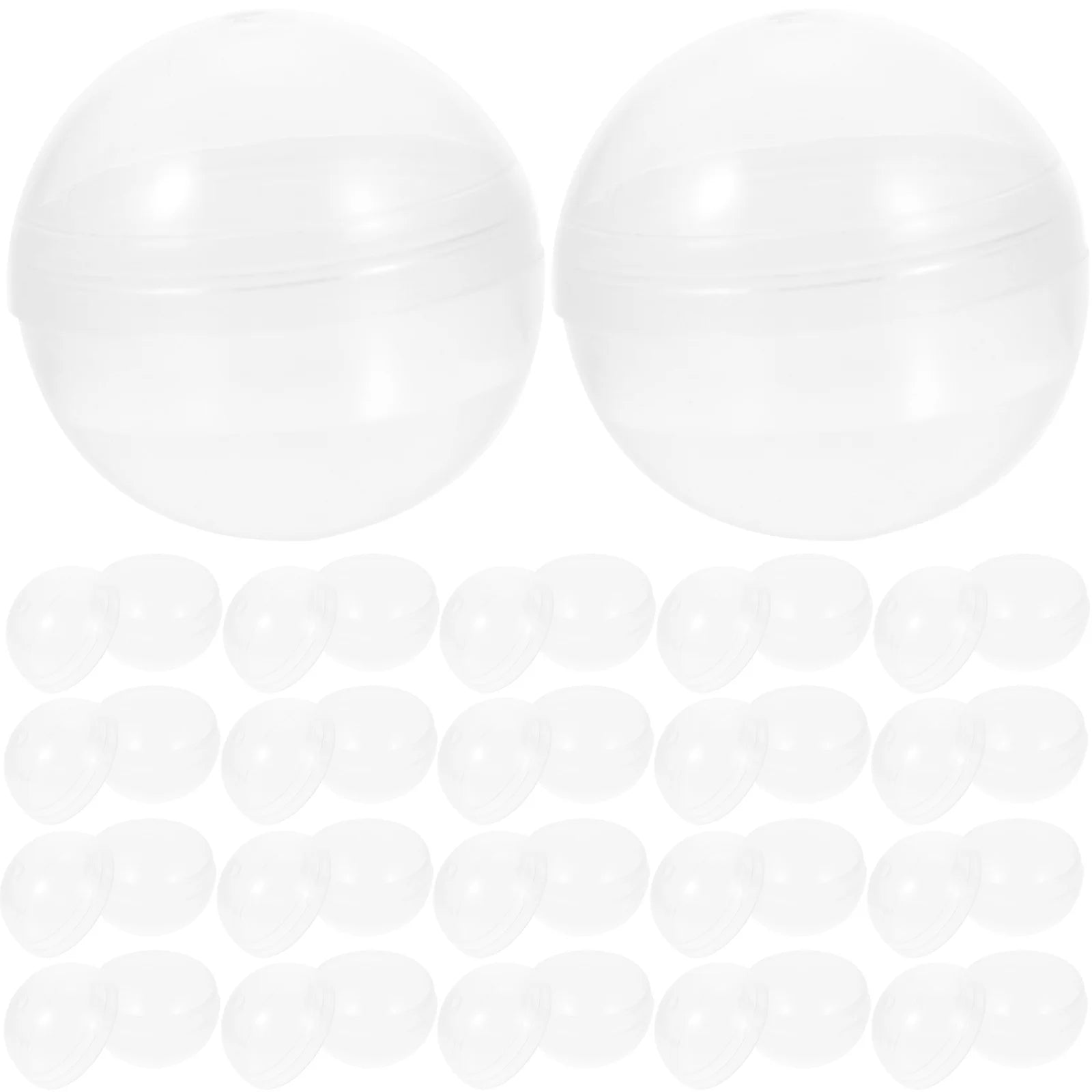 100pcs Clear Plastic Fillable Balls V747
