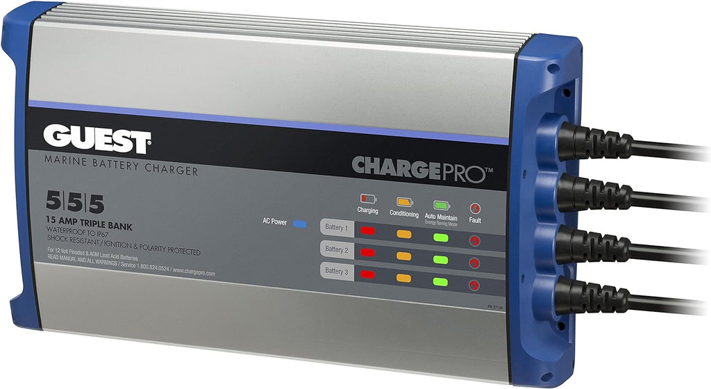 10A 12V 2 Bank Battery Charger J670
