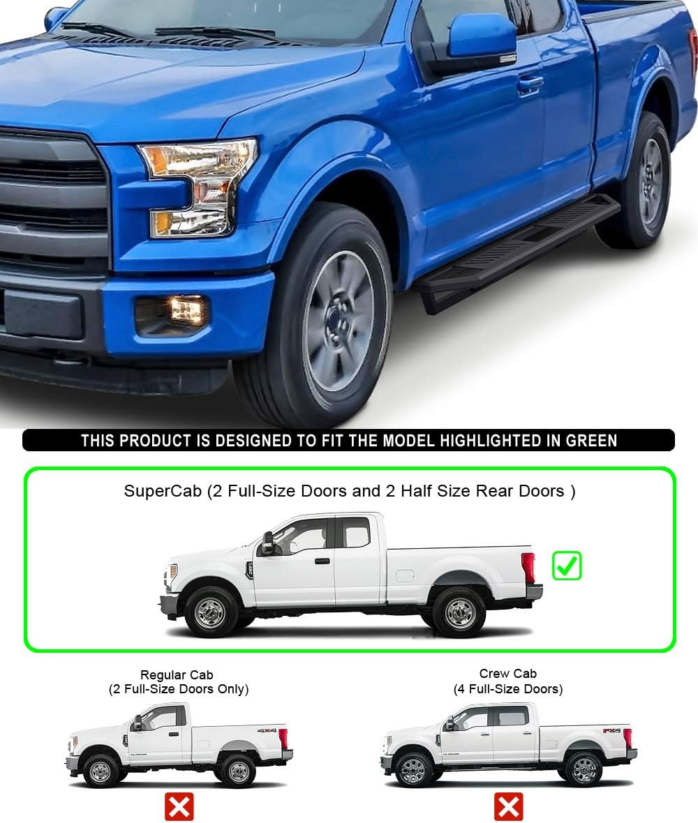 6.5in Aluminum Running Boards F372078