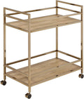 Natural & Champagne Serving Cart K394700