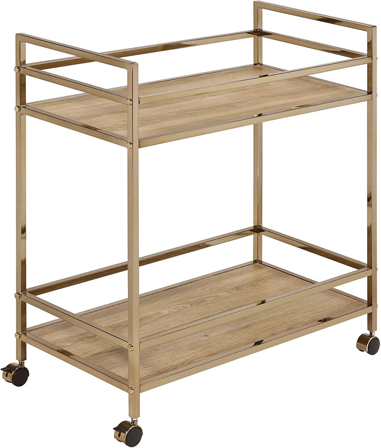 Natural & Champagne Serving Cart K394700