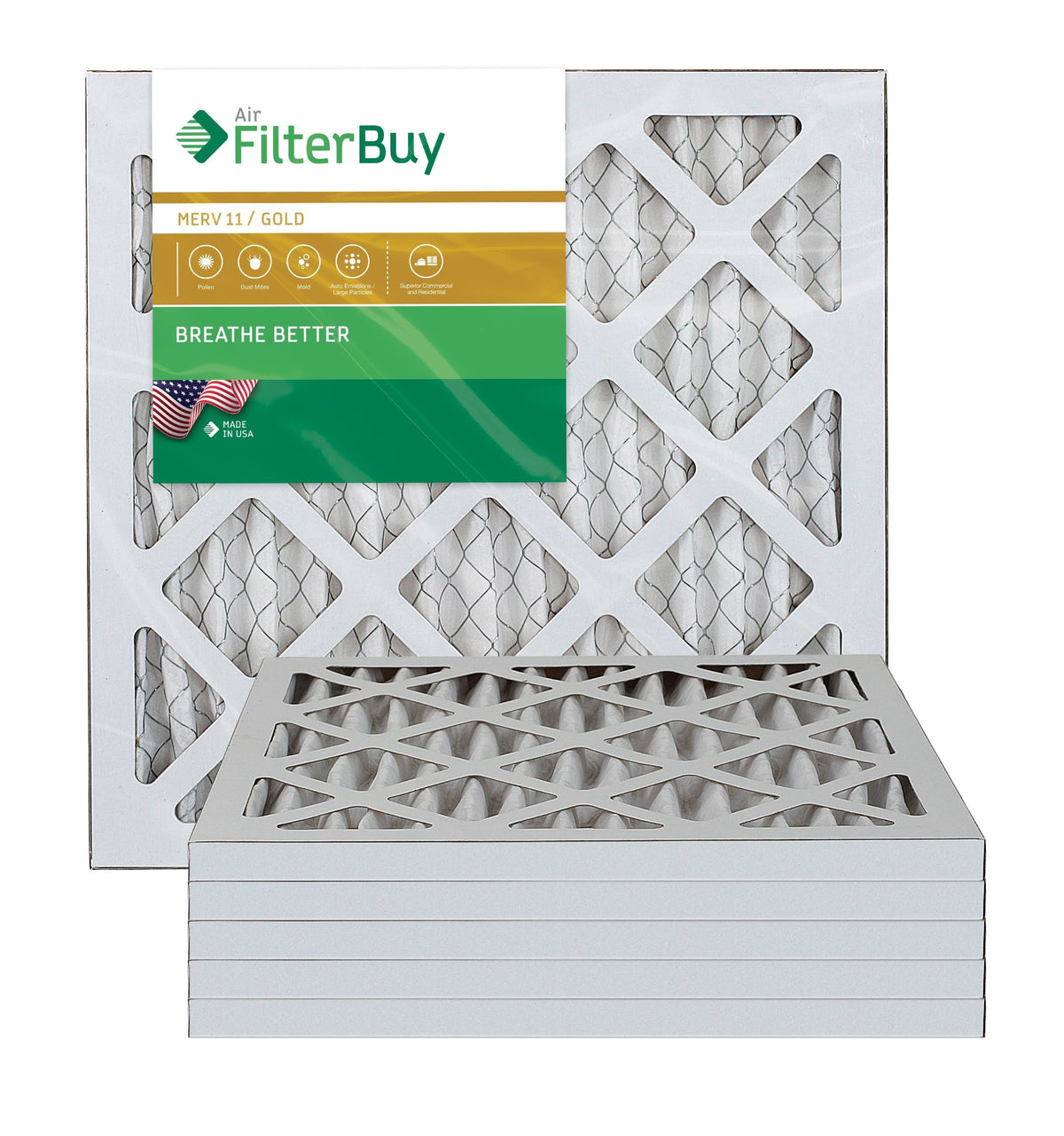 10x18x1 Pleated AC Furnace Air Filter, Pack of 6 C570748