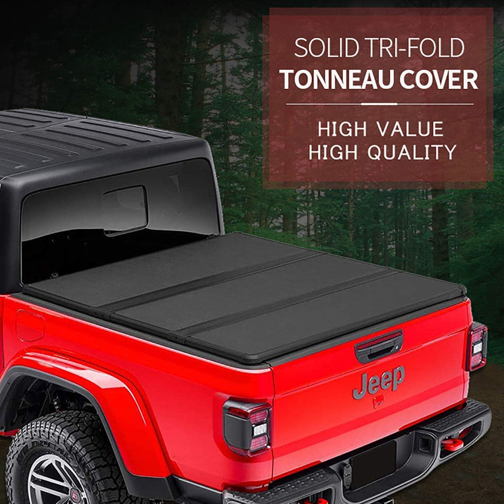 Soft Tri Fold Truck Bed Tonneau Cover for Jeep Gladiator JT Pickup R1524