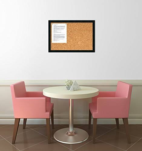 Black Framed Cork Board F210