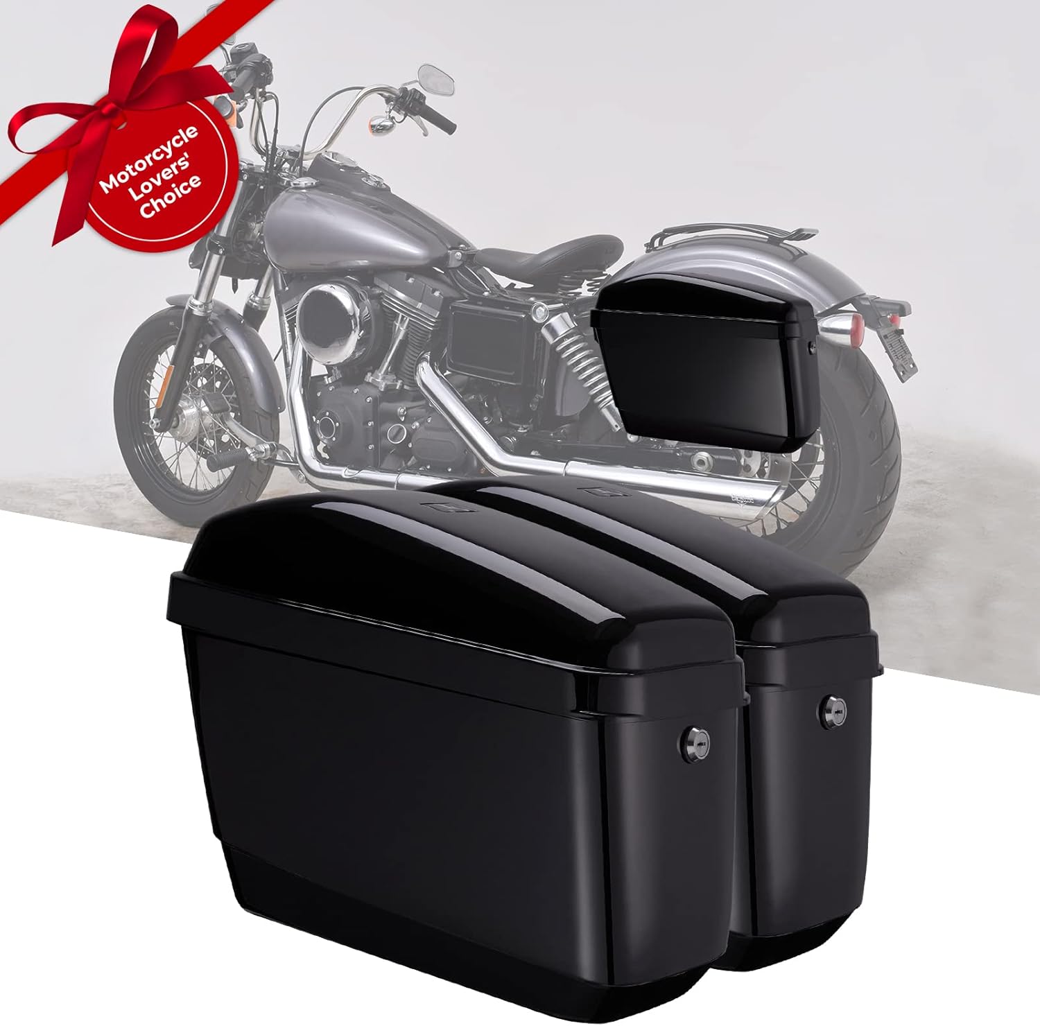 Motorcycle Hard Saddlebags with Mounting Kits R131