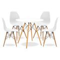 5 Piece White Dining Set Y78485
