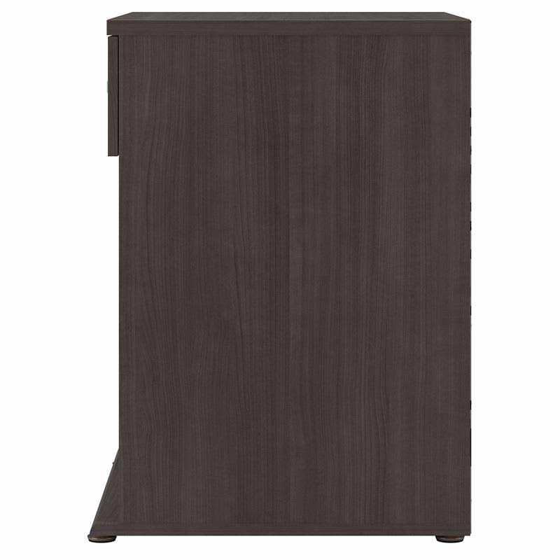 Storm Gray Floor Storage Cabinet with Drawer and Shelves U50068