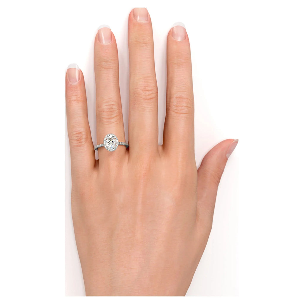 18k Gold Over Silver Moissanite Engagement Ring N178